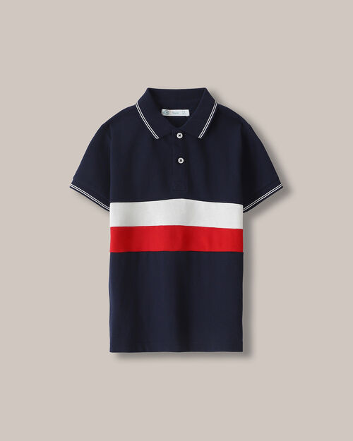 Polo Manga Corta Bloques